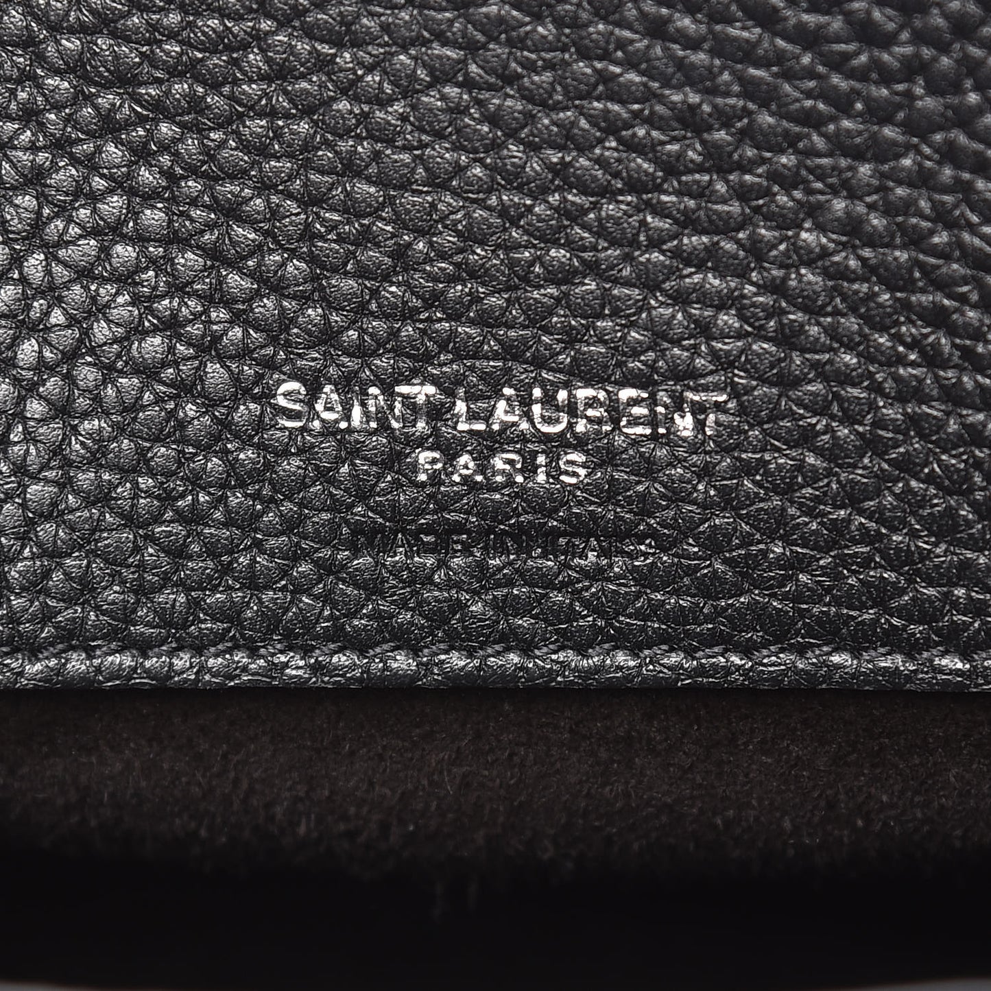 Grained Calfskin Nano Sac De Jour Souple Black