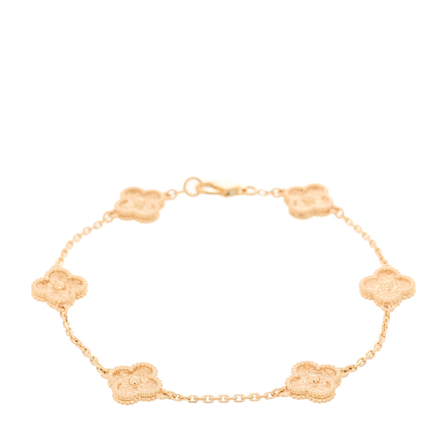 18K Rose Gold 6 Motifs Sweet Alhambra Bracelet