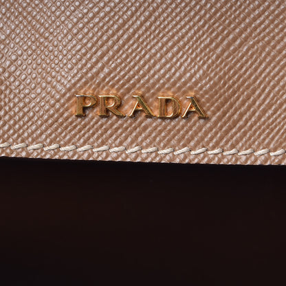 Prada Saffiano Cuir Medium Double Bag Cannella Cocco 8 of 12