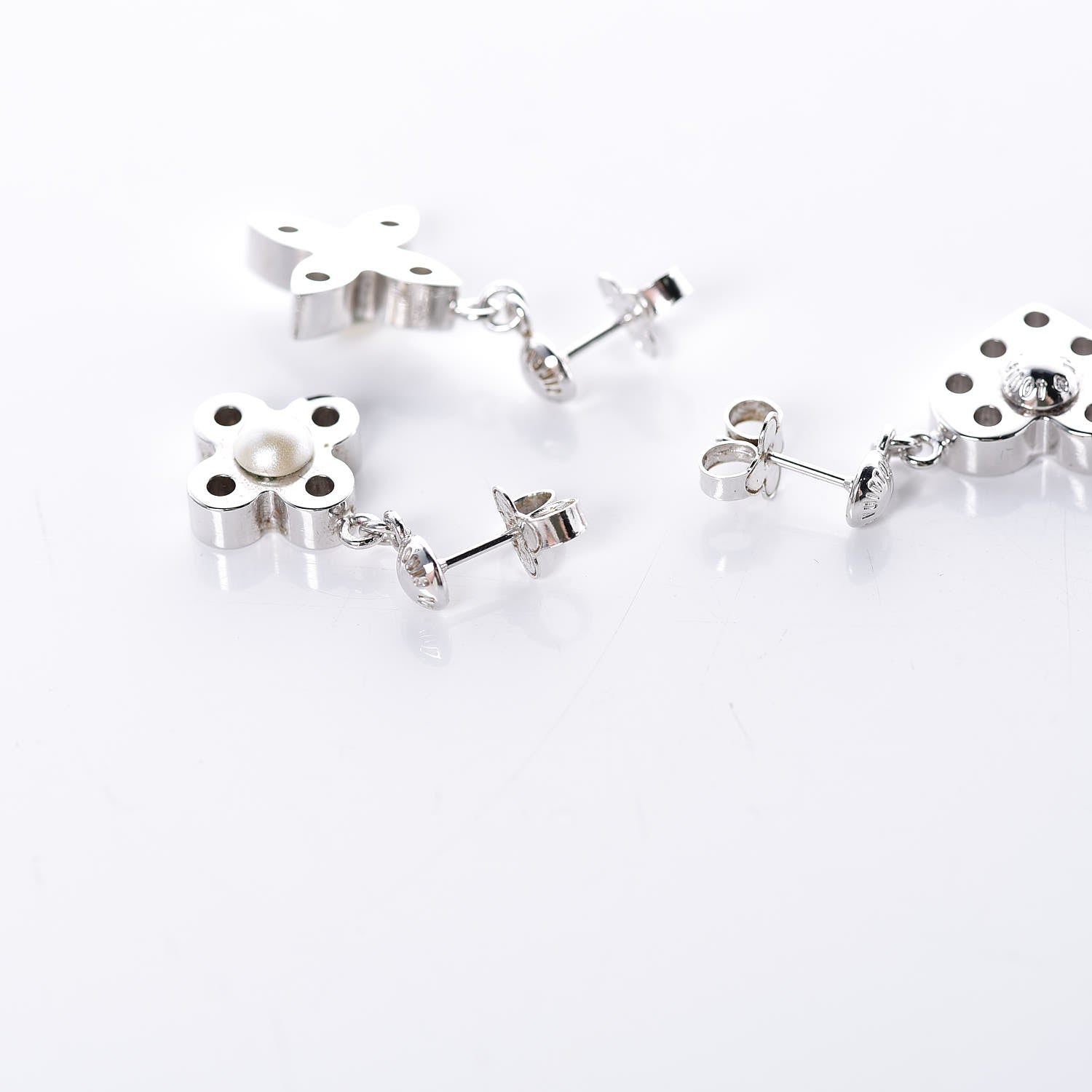 Louis Vuitton Hide and Seek Earrings Set of 3 Silver 6 of 10