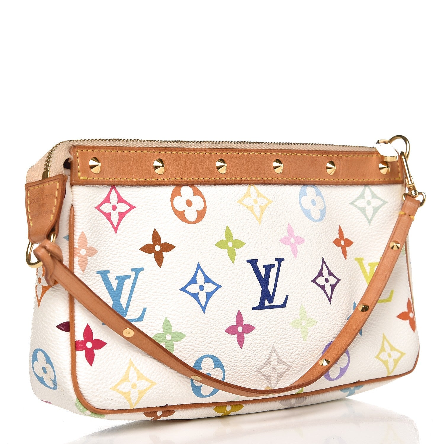 Louis Vuitton Monogram Multicolor Pochette Accessories White 3 of 14