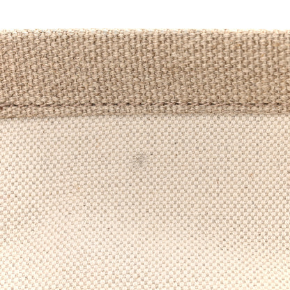 Saint Laurent Linen Calfskin Small Rive Gauche Tote Greggio Natural 14 of 14