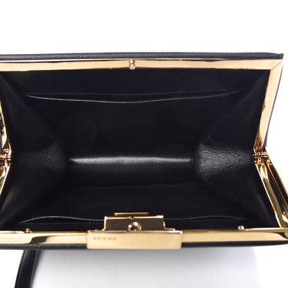 Prada Saffiano City Calf Light Frame Bag Black 5 of 9