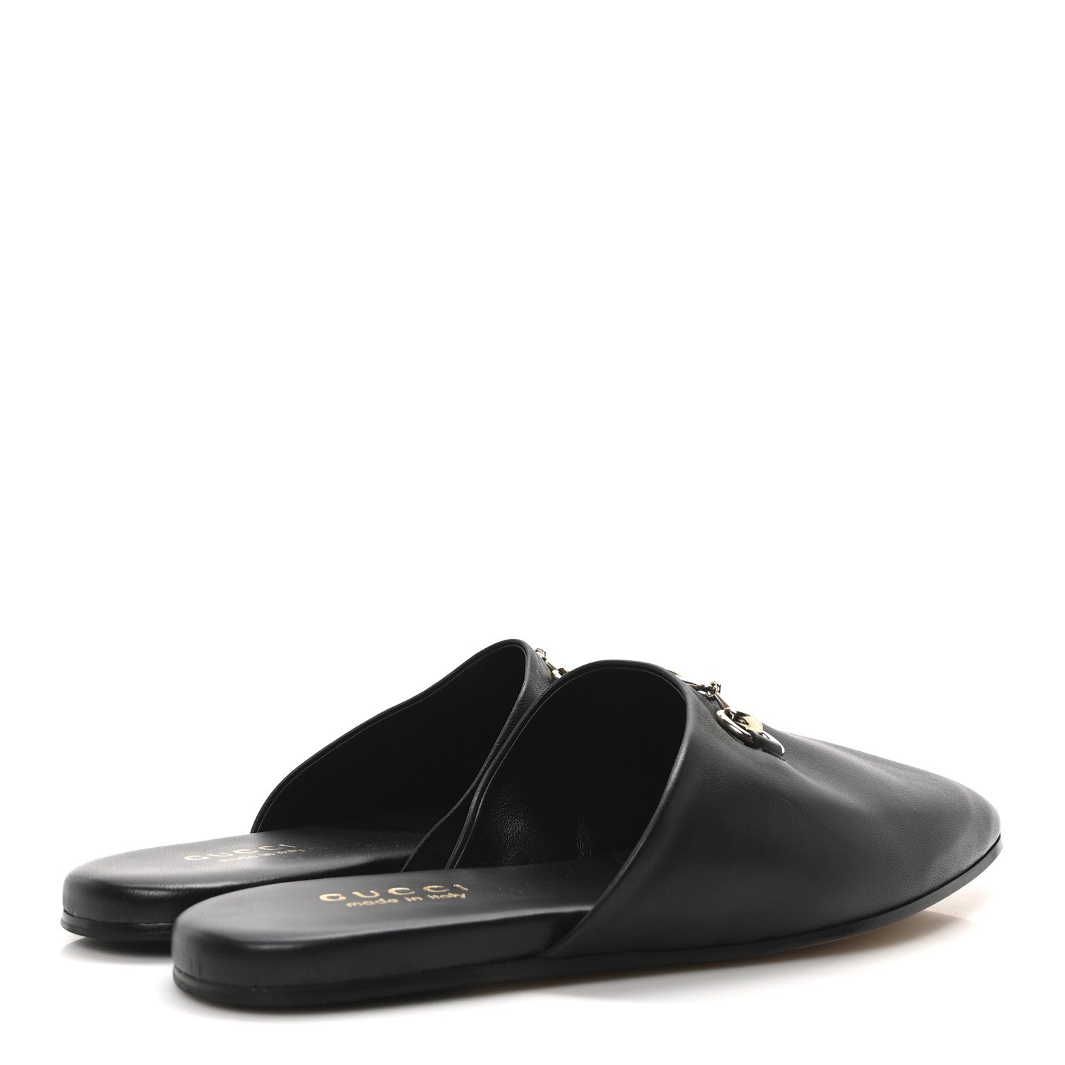 Gucci Calfskin Mens Horsebit Slippers 9 Black 5 of 9