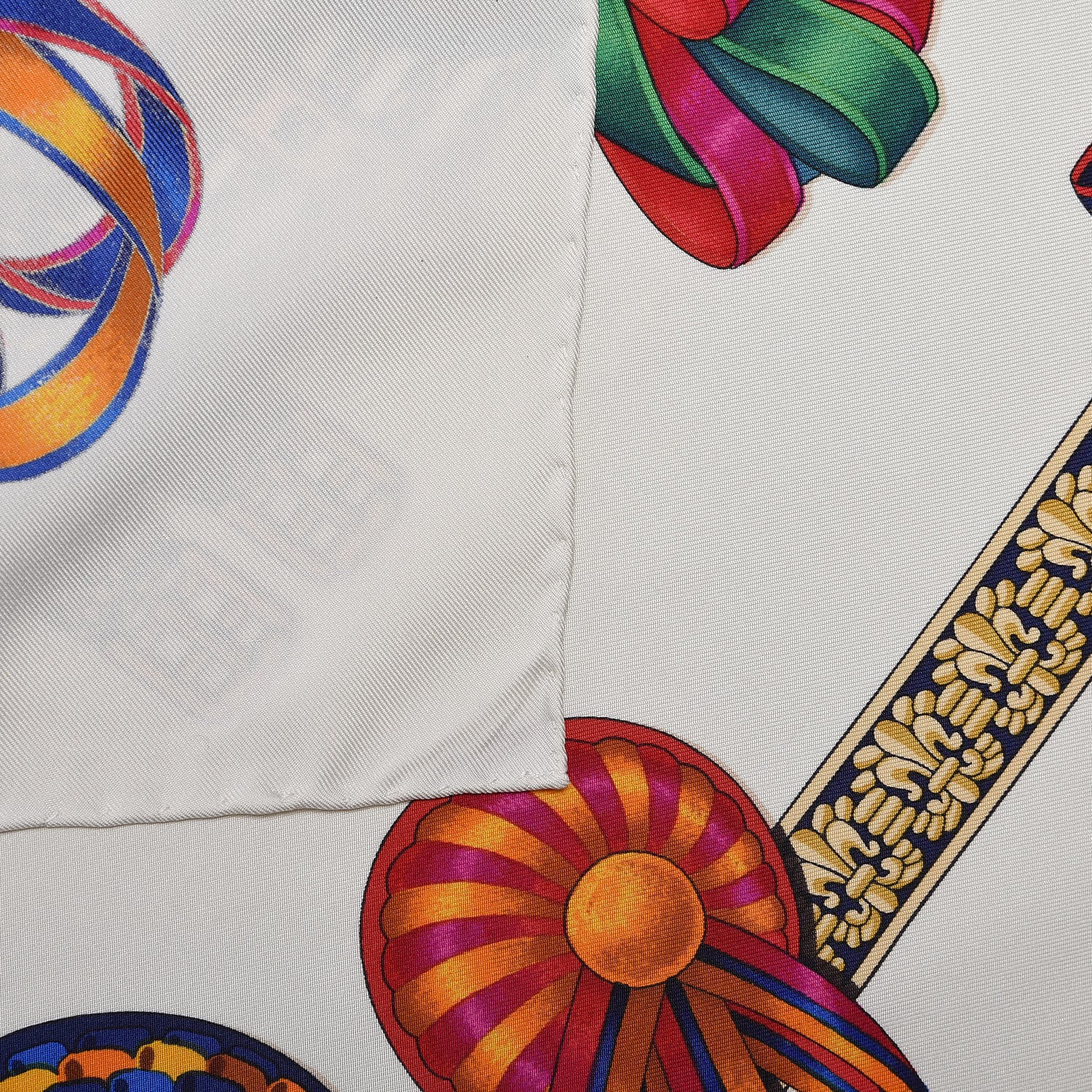 Hermes Silk Les Rubans Du Cheval Scarf 90 7 of 7