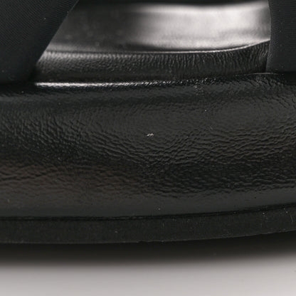 Chanel Fabric CC Mules Sandals 36 Black 12 of 15