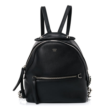 Fendi Vitello Dolce Crystal Flowerland Croc Tail Mini Backpack Black 1 of 22