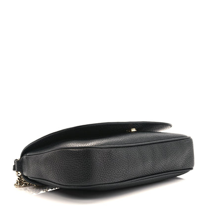 Gucci Pebbled Calfskin Medium Soho Flap Crossbody Black 4 of 9