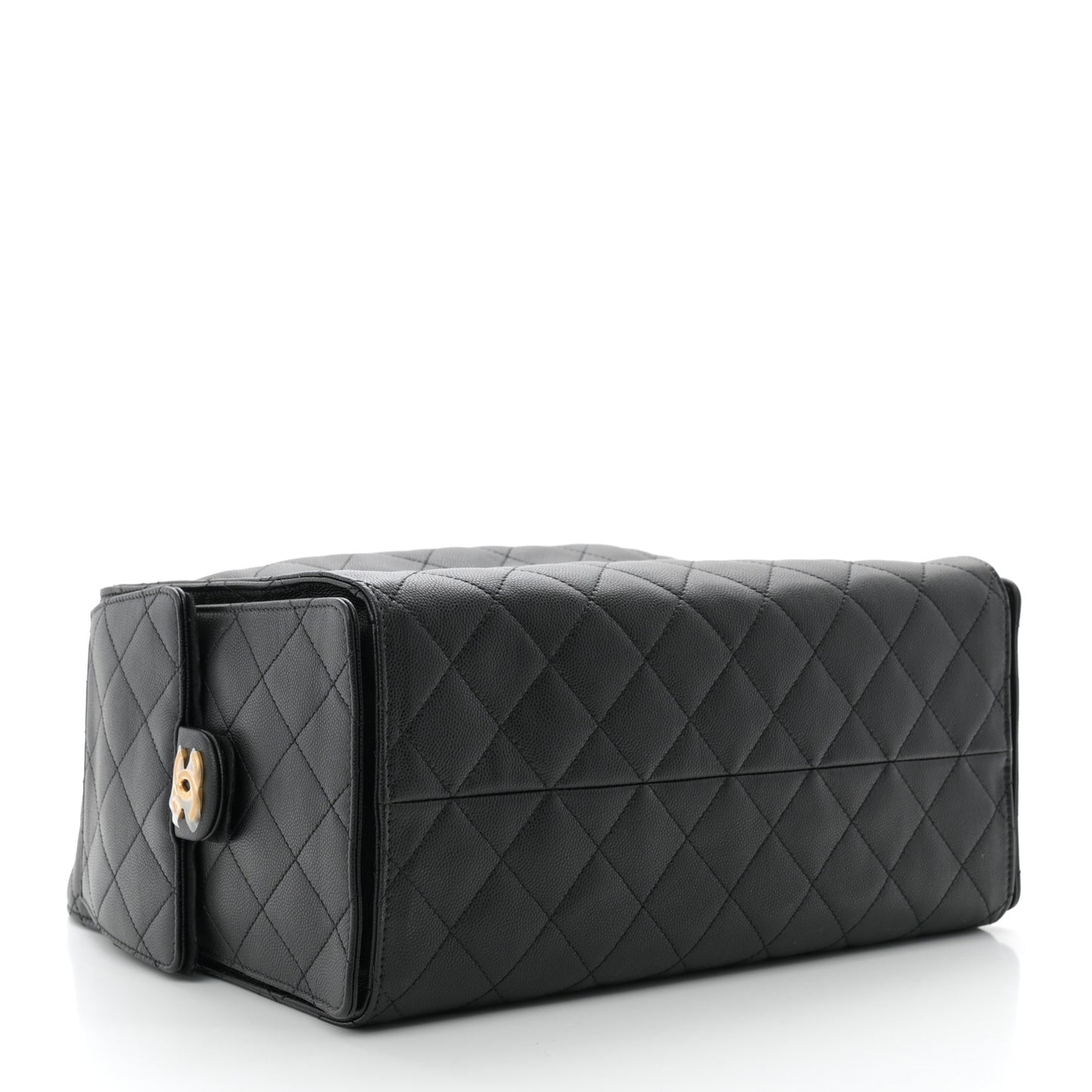Caviar Quilted Medium Chanel 25 Handbag Black