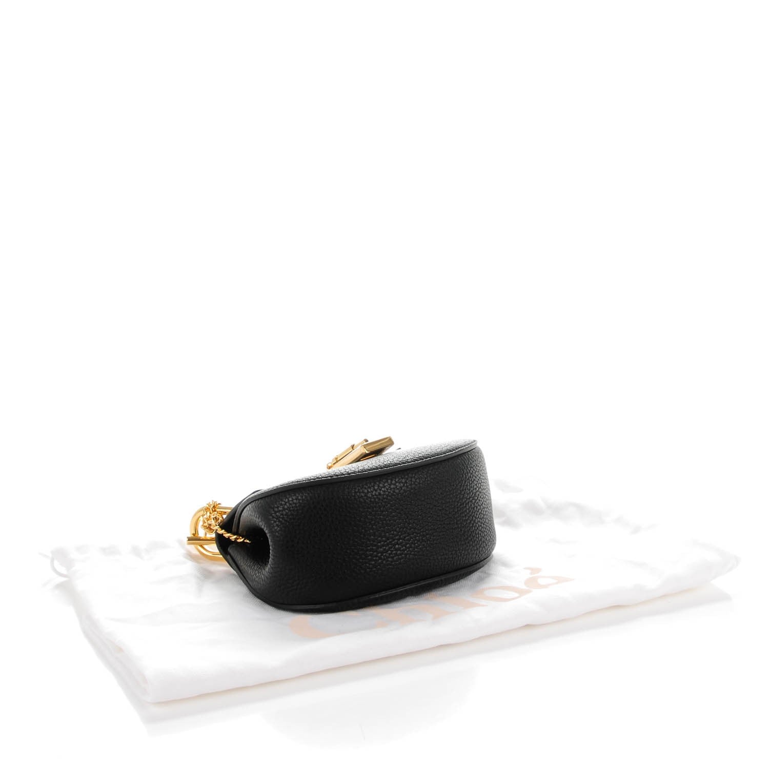 Chloe Grained Lambskin Nano Drew Shoulder Bag Black 4 of 7
