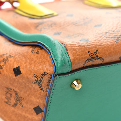 MCM Visetos Small Kathy Tote Cognac Multicolor 11 of 16