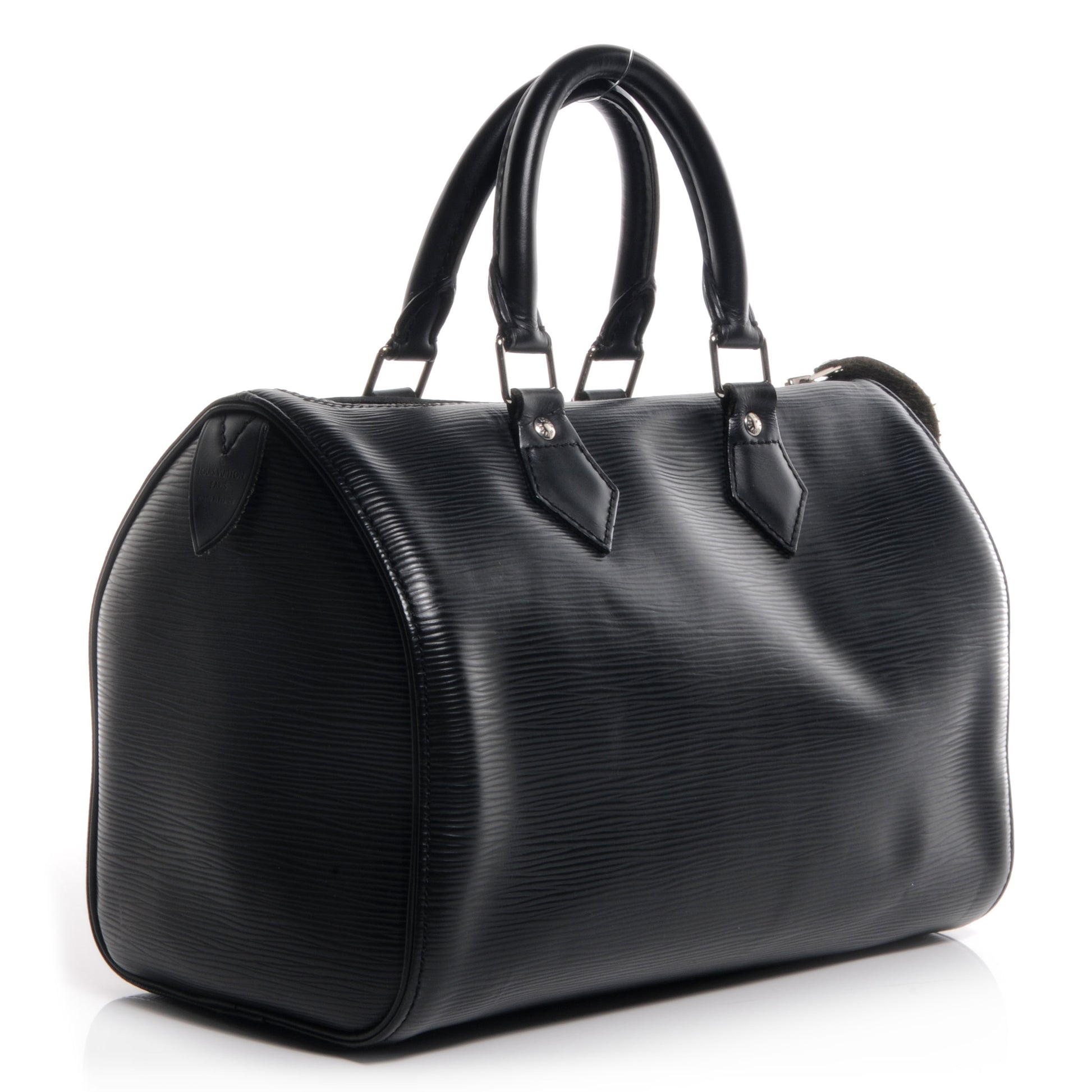 Louis Vuitton Epi Speedy 25 Black 3 of 8