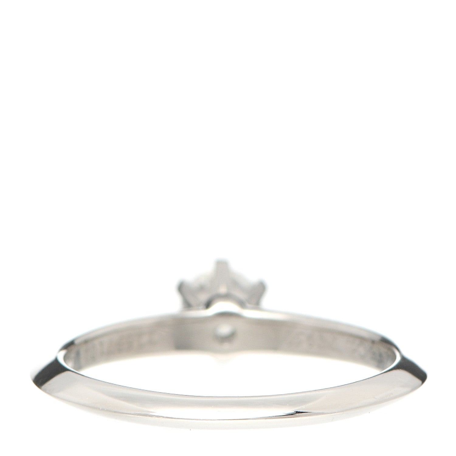 Tiffany Platinum Diamond .25ct Solitaire Engagement Ring 49 5 6 of 8