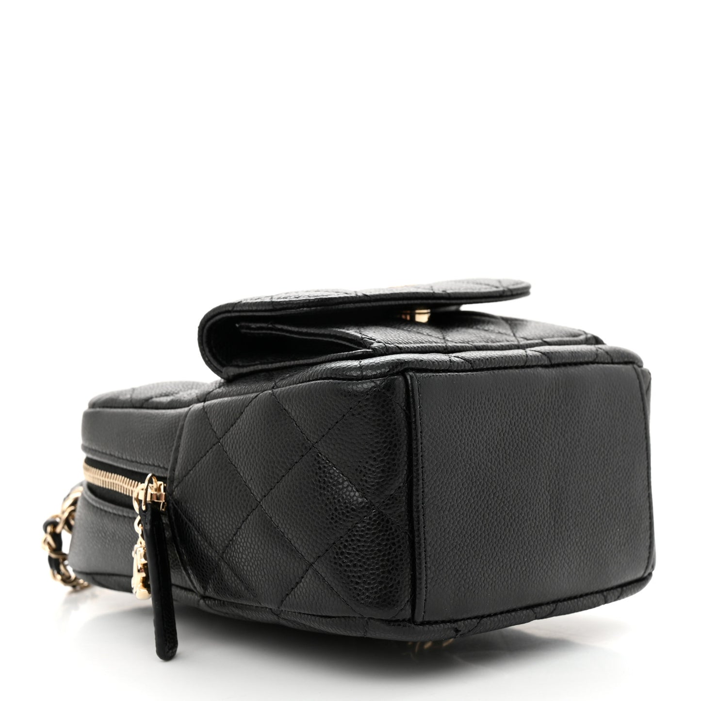 Caviar Quilted CC Mini Classic Backpack Black