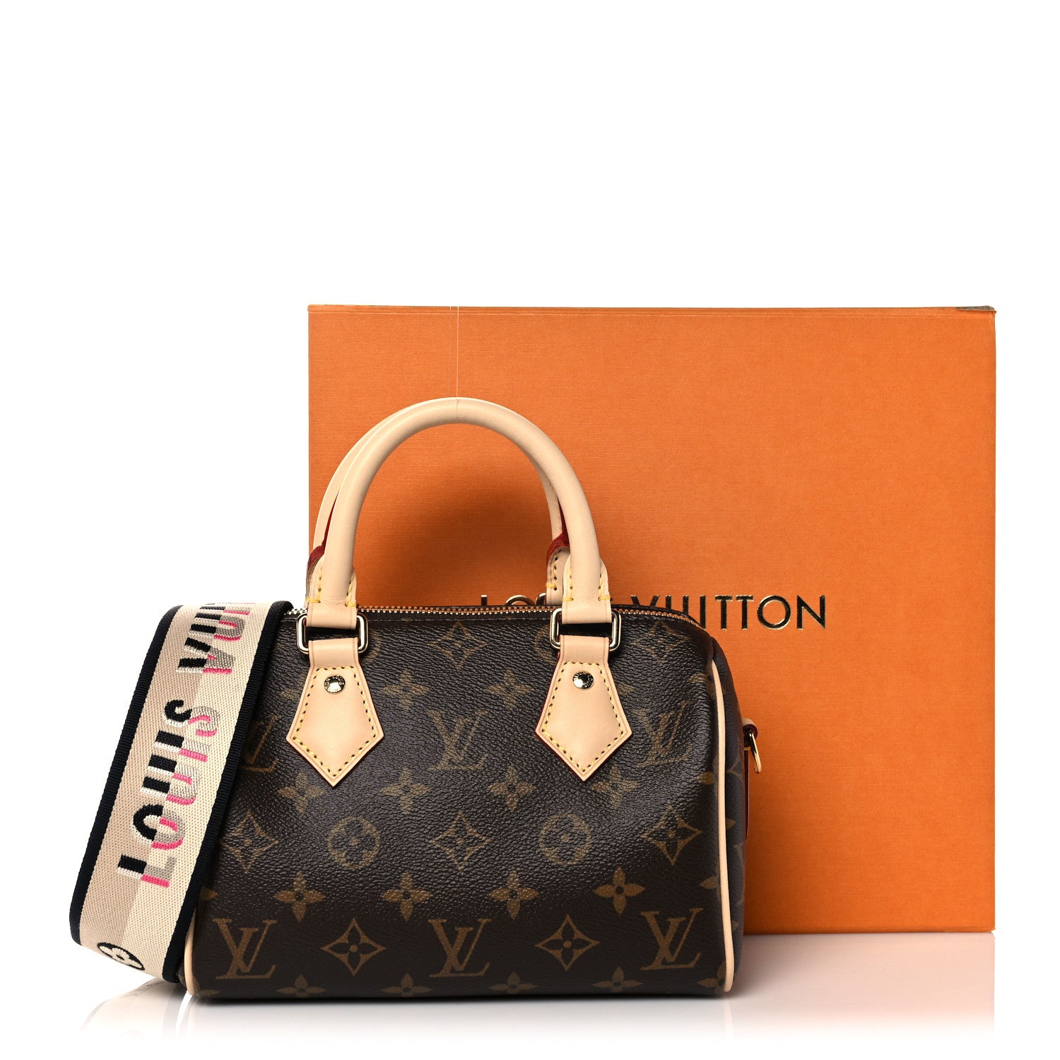 Louis Vuitton Monogram Speedy Bandouliere 20 Black 9 of 9