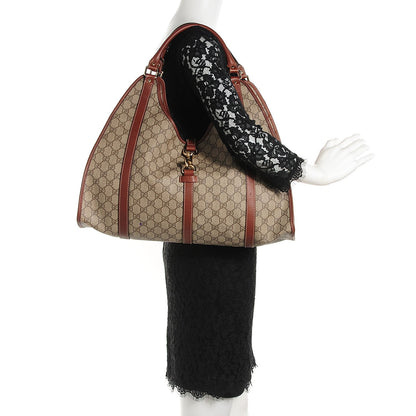 Gucci GG Plus Monogram Large Joy Shoulder Bag Brown 2 of 9