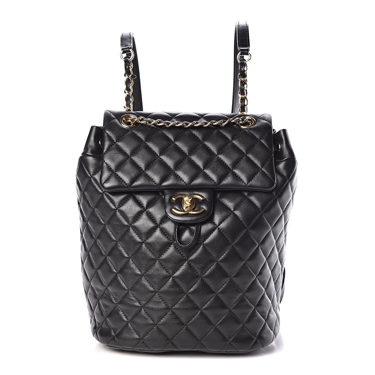 Chanel Lambskin Quilted Small Urban Spirit Backpack Black 1 of 9
