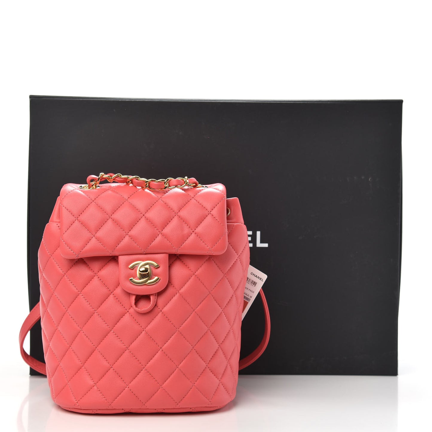 Lambskin Quilted Mini Urban Spirit Backpack Pink