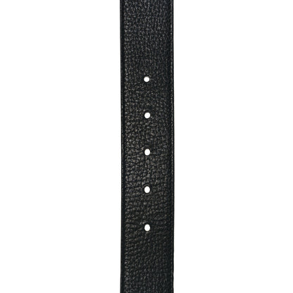 Gucci Dollar Calfskin Double G Reversible 37mm Belt 90 36 Black New Acero 4 of 5