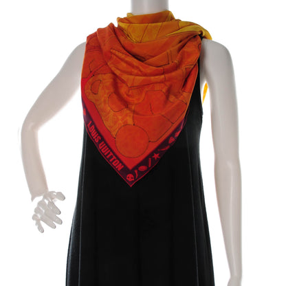 Louis Vuitton Silk Sun Giant Square Scarf 3 of 4