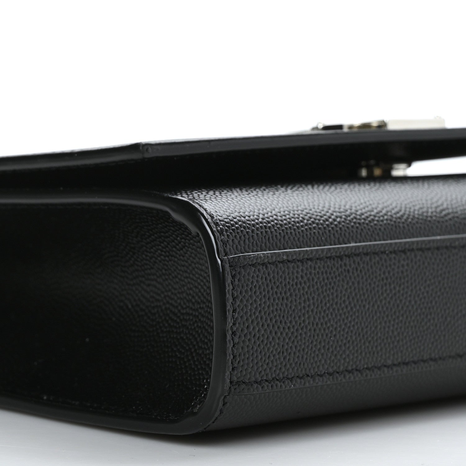 Saint Laurent Grain De Poudre Small Monogram Kate Satchel Black 8 of 9