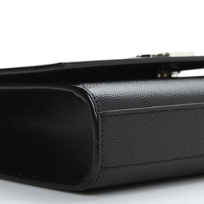 Saint Laurent Grain De Poudre Small Monogram Kate Satchel Black 8 of 9
