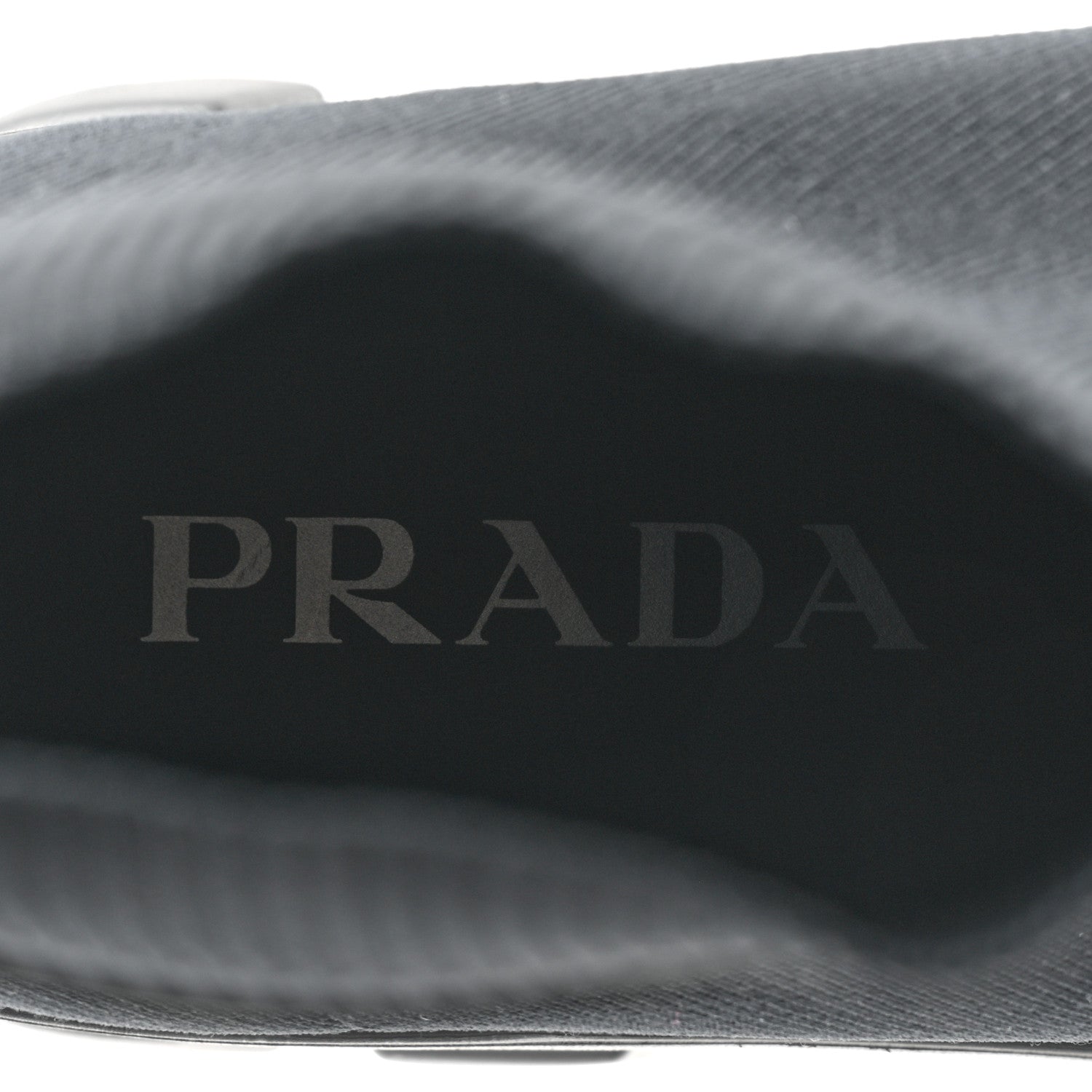 Prada Knit Rubber Triangle Logo Monolith 55mm Ankle Boots 37 Black 8 of 10