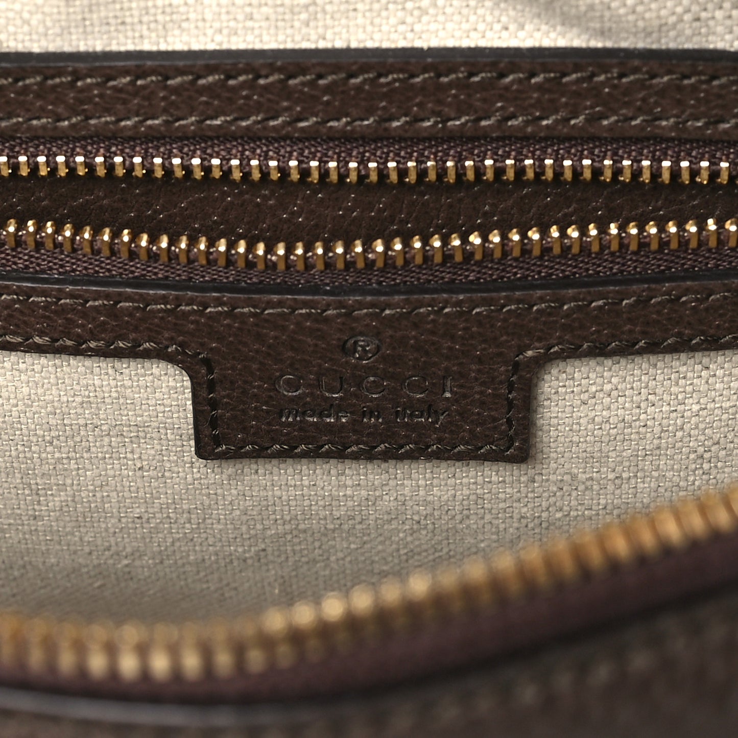 GG Supreme Monogram Textured Dollar Calfskin Web Studded Mini Ophidia Flap Shoulder Bag Beige Ebony New Acero
