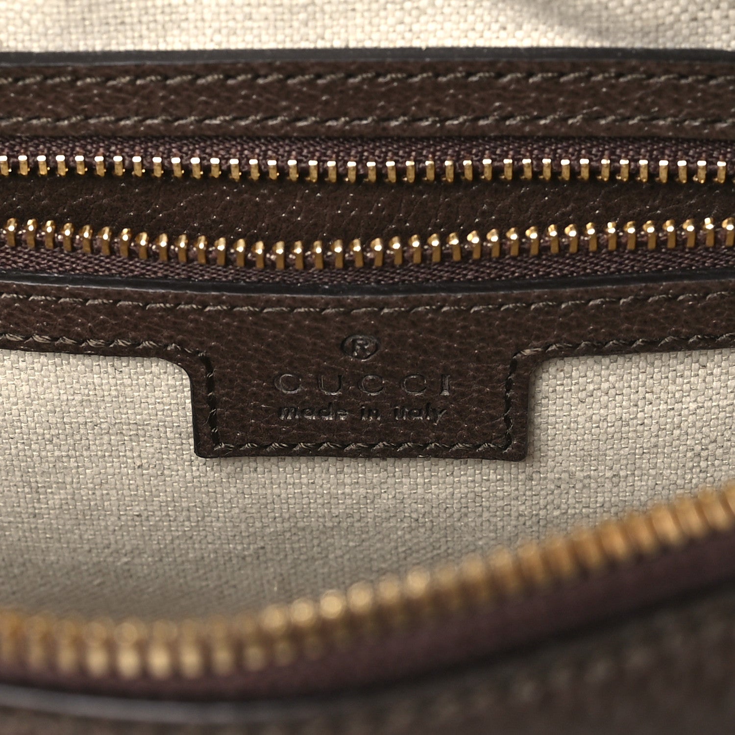 Gucci GG Supreme Monogram Textured Dollar Calfskin Web Studded Mini Ophidia Flap Shoulder Bag Beige Ebony New Acero 6 of 11
