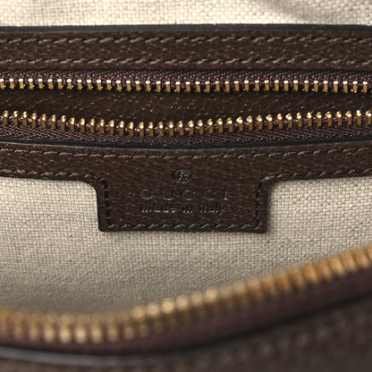 Gucci GG Supreme Monogram Textured Dollar Calfskin Web Studded Mini Ophidia Flap Shoulder Bag Beige Ebony New Acero 6 of 11