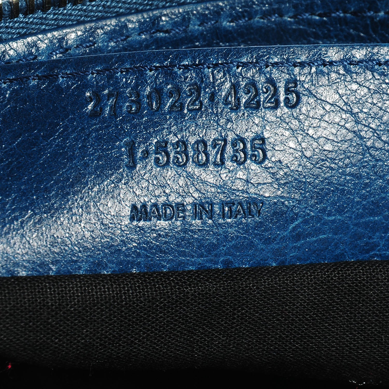 Balenciaga Agneau Arena Clip Medium Bleu Mineral 11 of 12