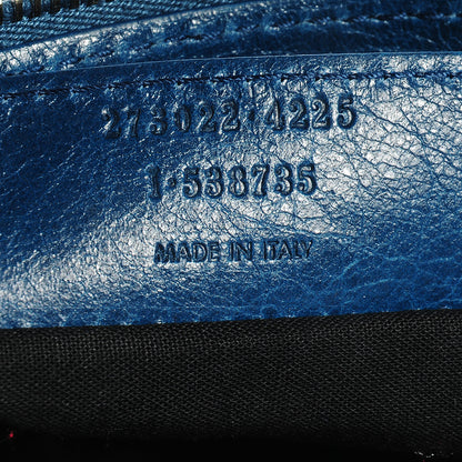 Balenciaga Agneau Arena Clip Medium Bleu Mineral 11 of 12