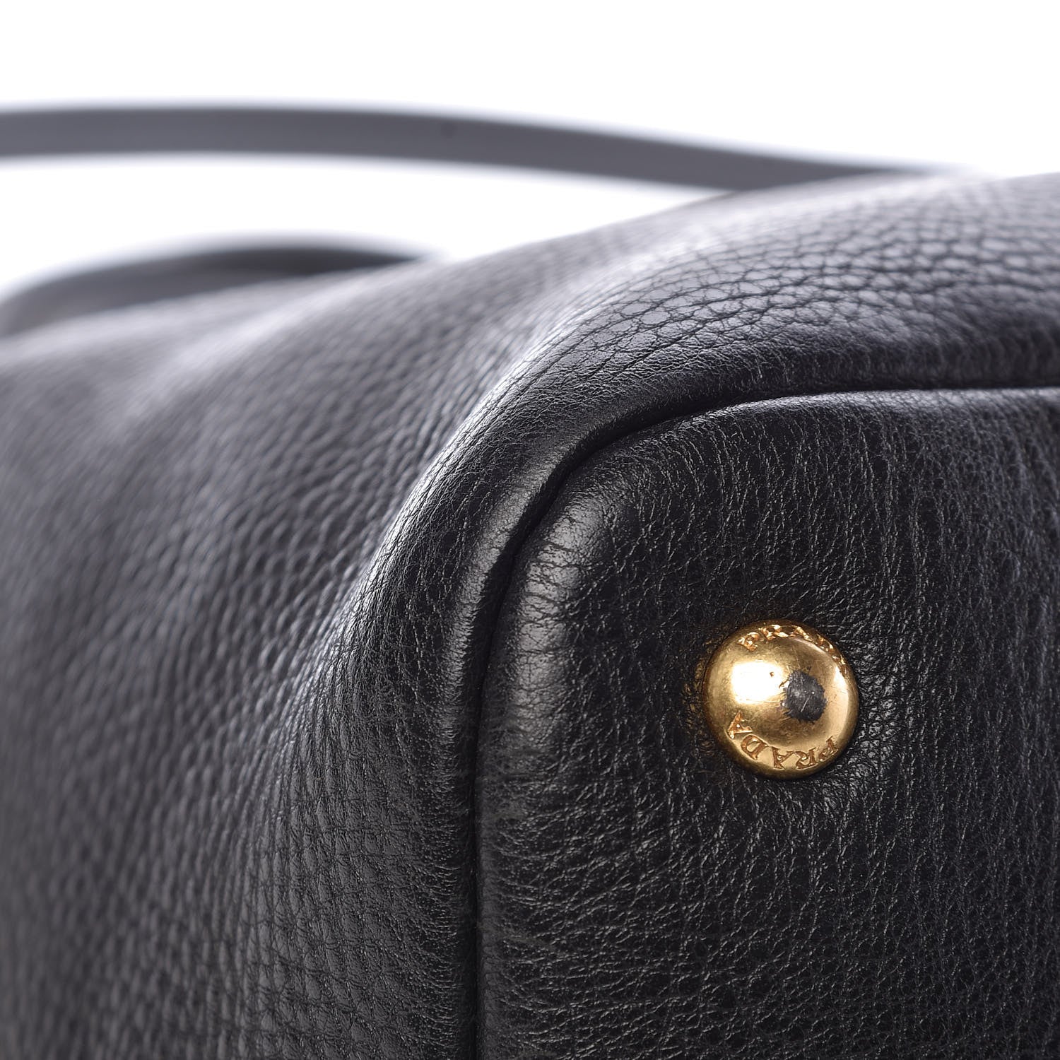 Prada Vitello Daino Tote Black 12 of 24
