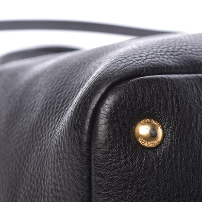 Prada Vitello Daino Tote Black 12 of 24