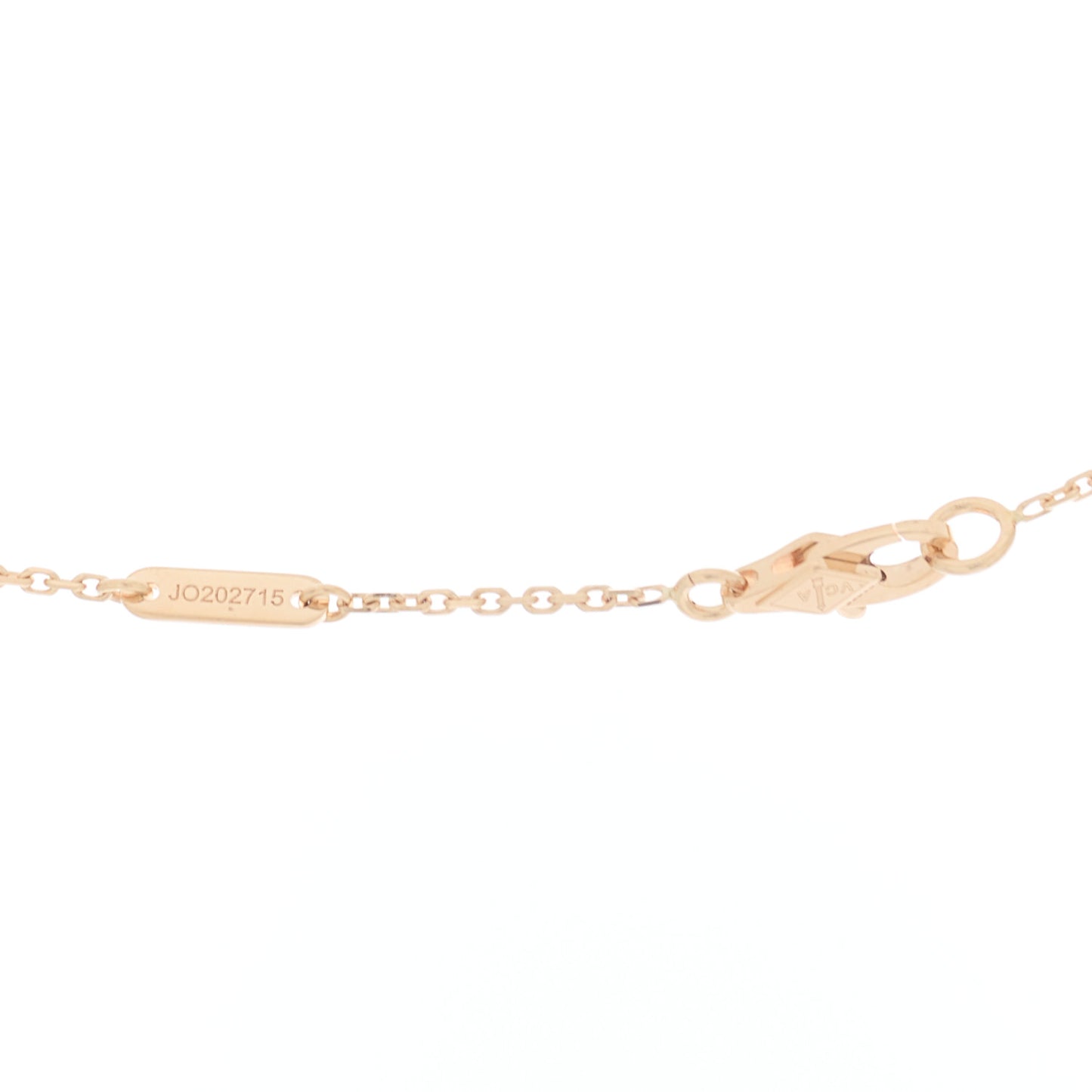 18k Rose Gold Carnelian Sweet Alhambra Heart Pendant Necklace