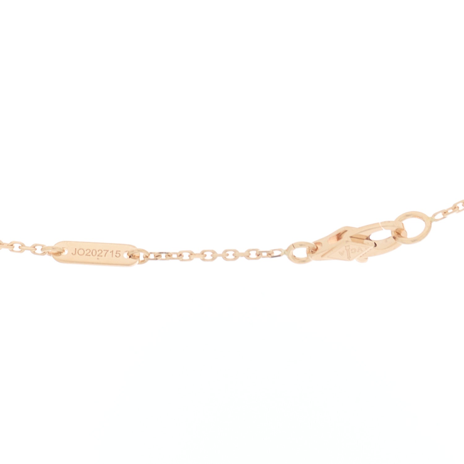 Van Cleef & Arpels 18k Rose Gold Carnelian Sweet Alhambra Heart Pendant Necklace 4 of 5