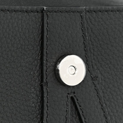 Christian Dior Grained Calfskin Saddle Pouch Belt Bag Black 10 of 11