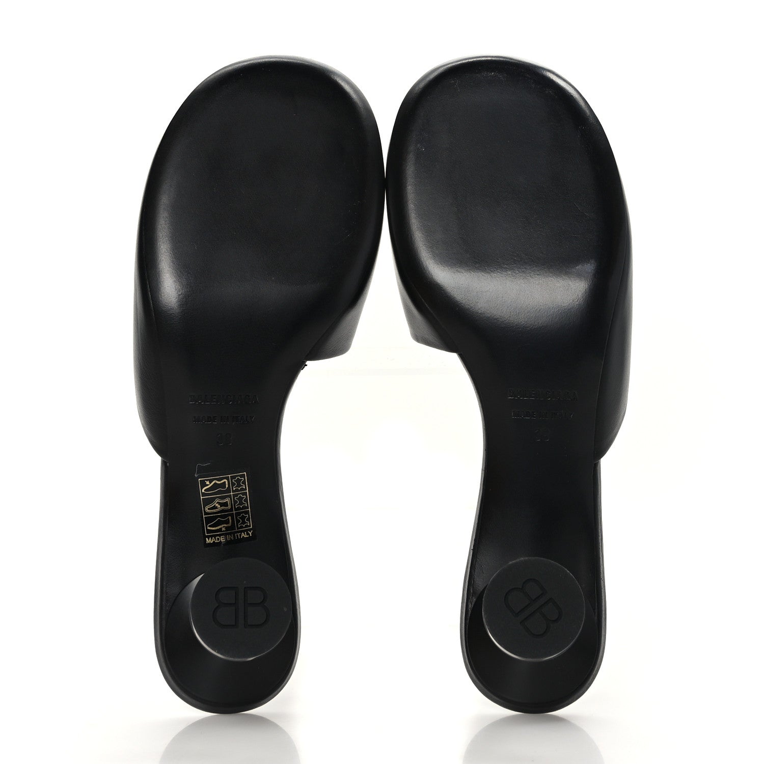 Balenciaga Soft Calfskin Lady 50mm Mule 38 Black 5 of 8