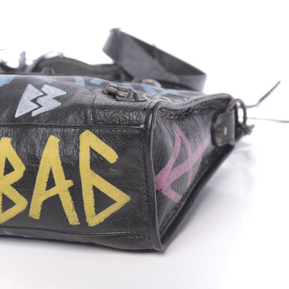 Balenciaga Agneau Graffiti All Over Classic Hardware S City Black Multicolor 9 of 10