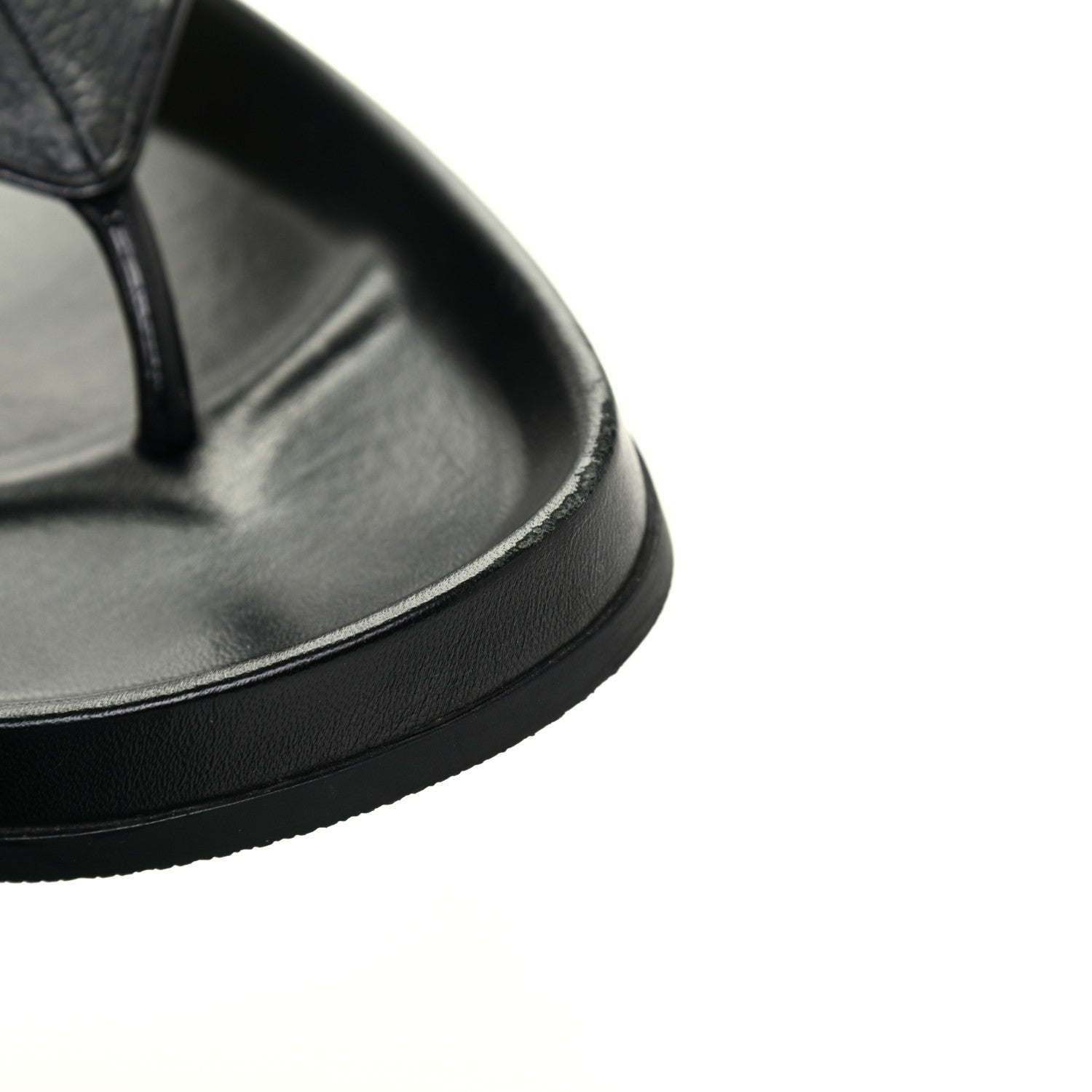 Louis Vuitton Monogram Eclipse Mens Mirabeau Thong Sandals 9.5