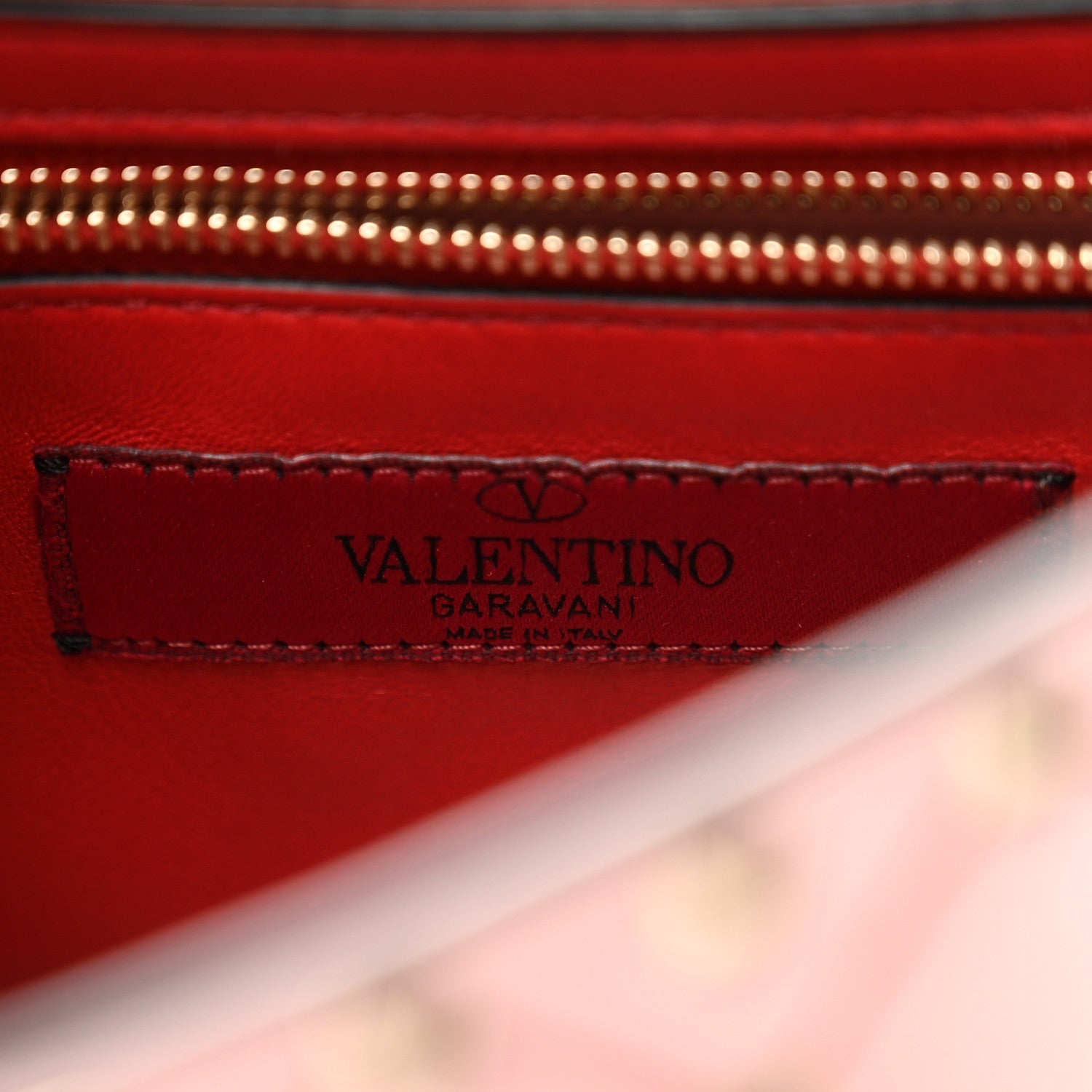 Valentino Garavani Lambskin Medium Rockstud Spike Shoulder Bag Poudre 6 of 10