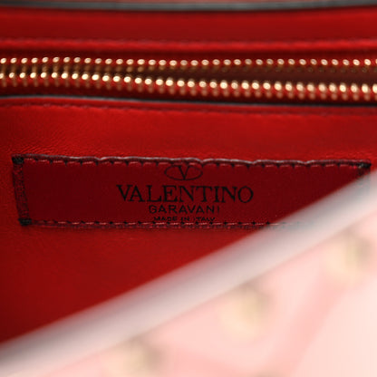 Valentino Garavani Lambskin Medium Rockstud Spike Shoulder Bag Poudre 6 of 10