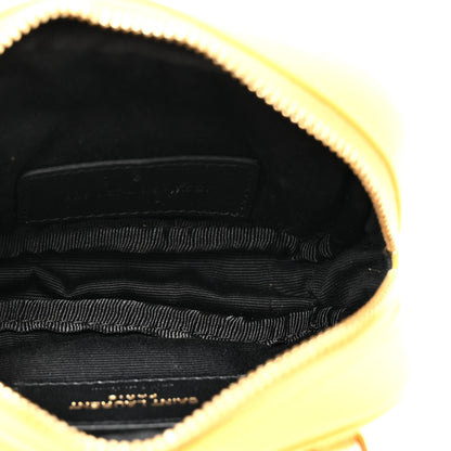 Saint Laurent Grain De Poudre Matelasse Monogram Baby Lou Camera Bag Light Chartreuse 5 of 13
