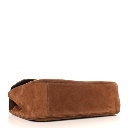 Chanel Suede Calfskin Small Souplissimo Maxi Flap Camel 5 of 21
