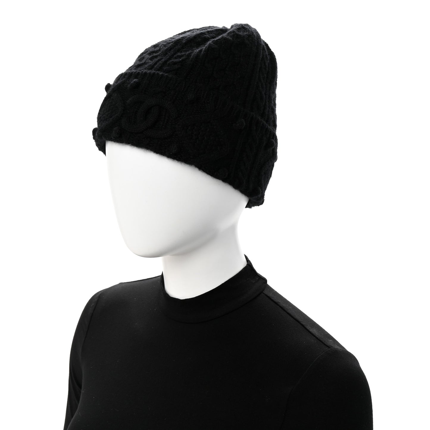 Cashmere CC Beanie Hat Black