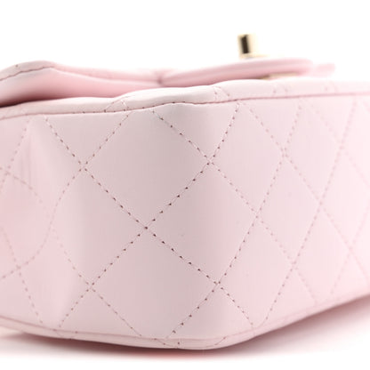 Chanel Lambskin Quilted Mini Top Handle Rectangular Flap Light Pink 9 of 12