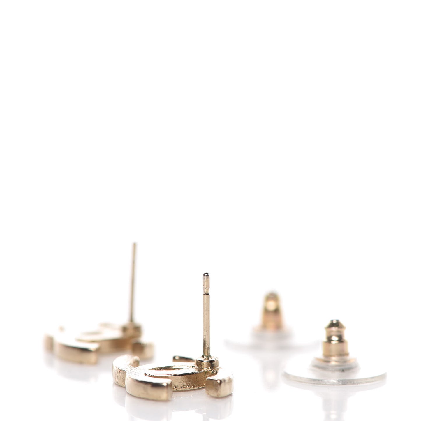 Crystal CC Earrings Gold