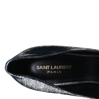 Saint Laurent Metallic Calfskin Opyum 110 Pumps 42 Argento 7 of 8