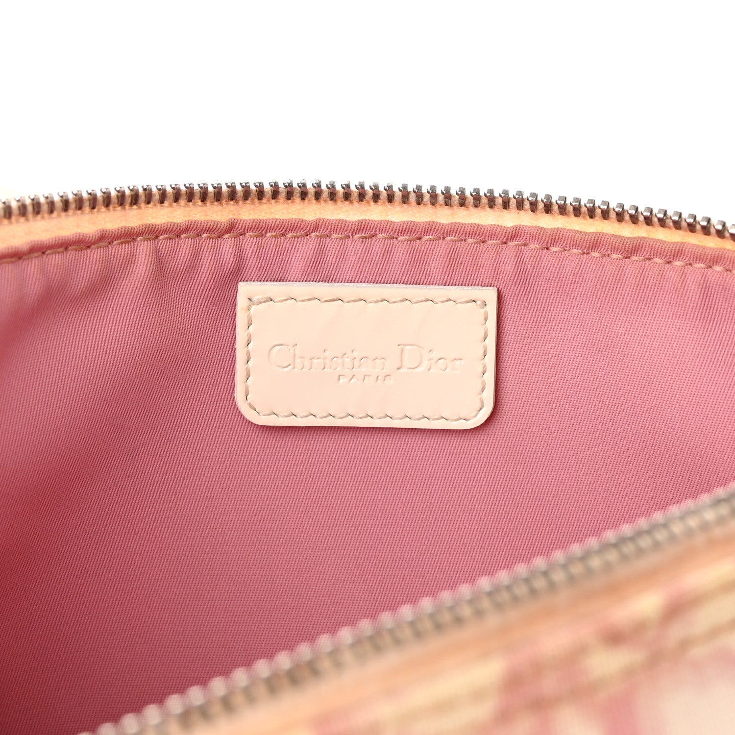 Christian Dior Monogram Mini Saddle Pochette Pink 6 of 15