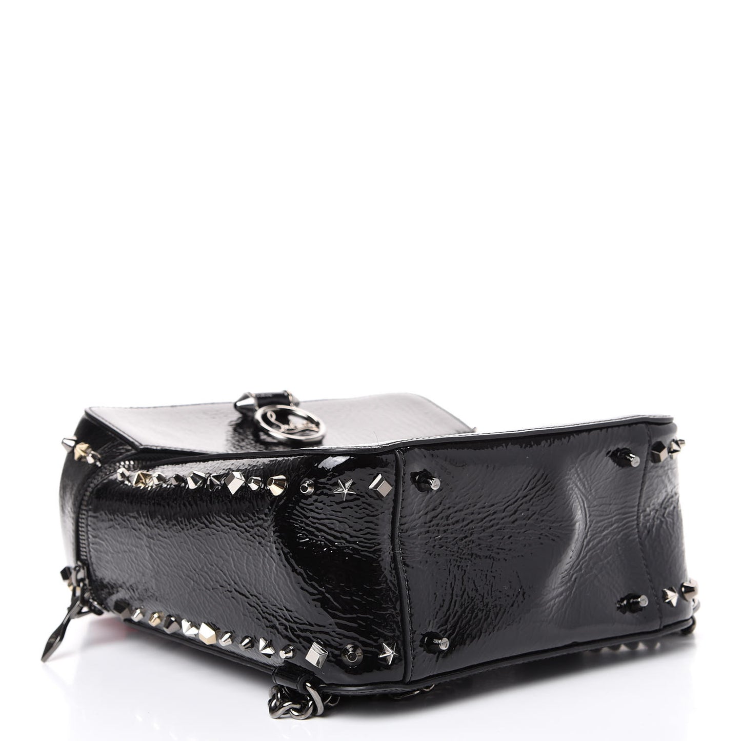 Vintage Patent Calfskin Rubylou Backpack Black